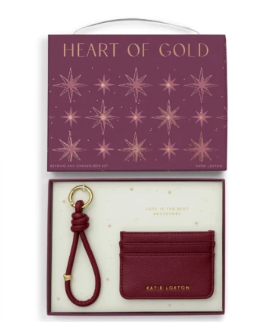 Gift Boxed Keyring & Cardholder - Cherry