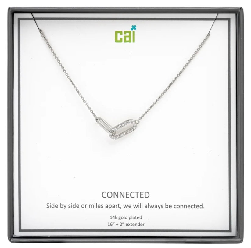 Always Connected Pave Necklace - Silver