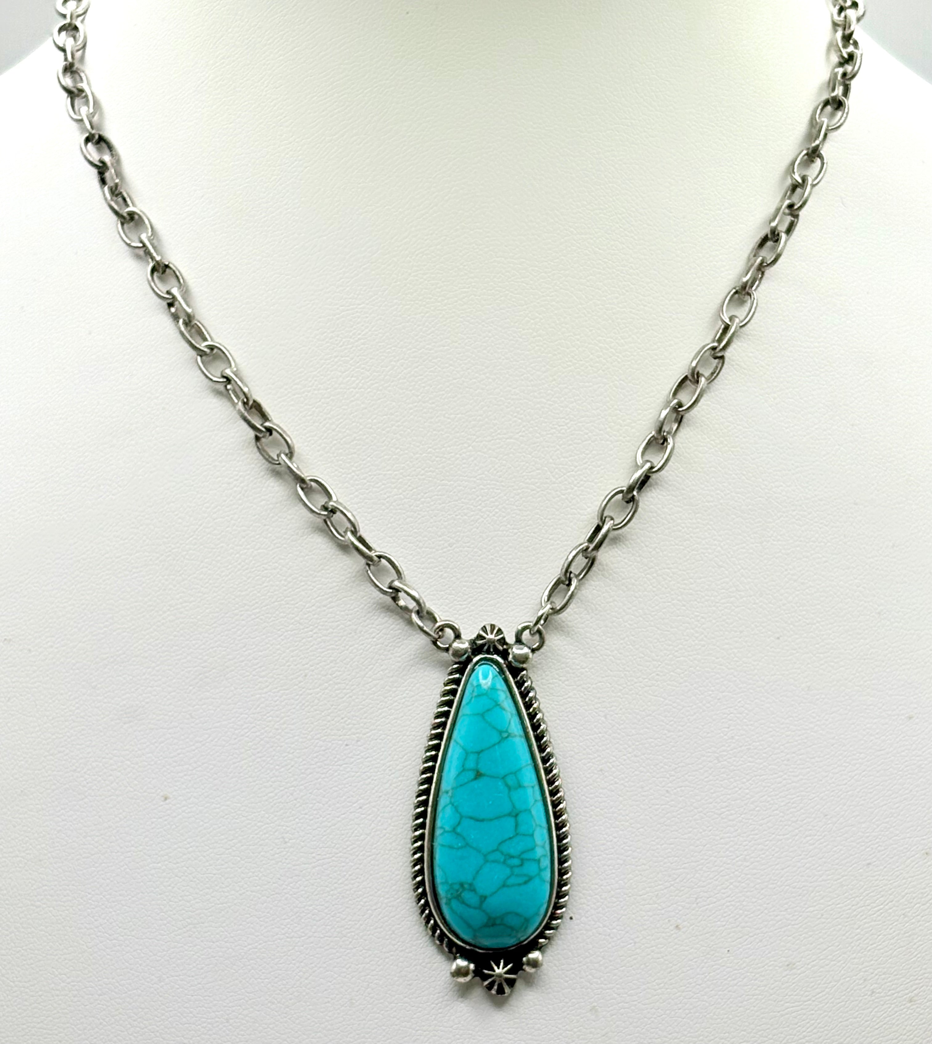 Teardrop Turquoise Necklace