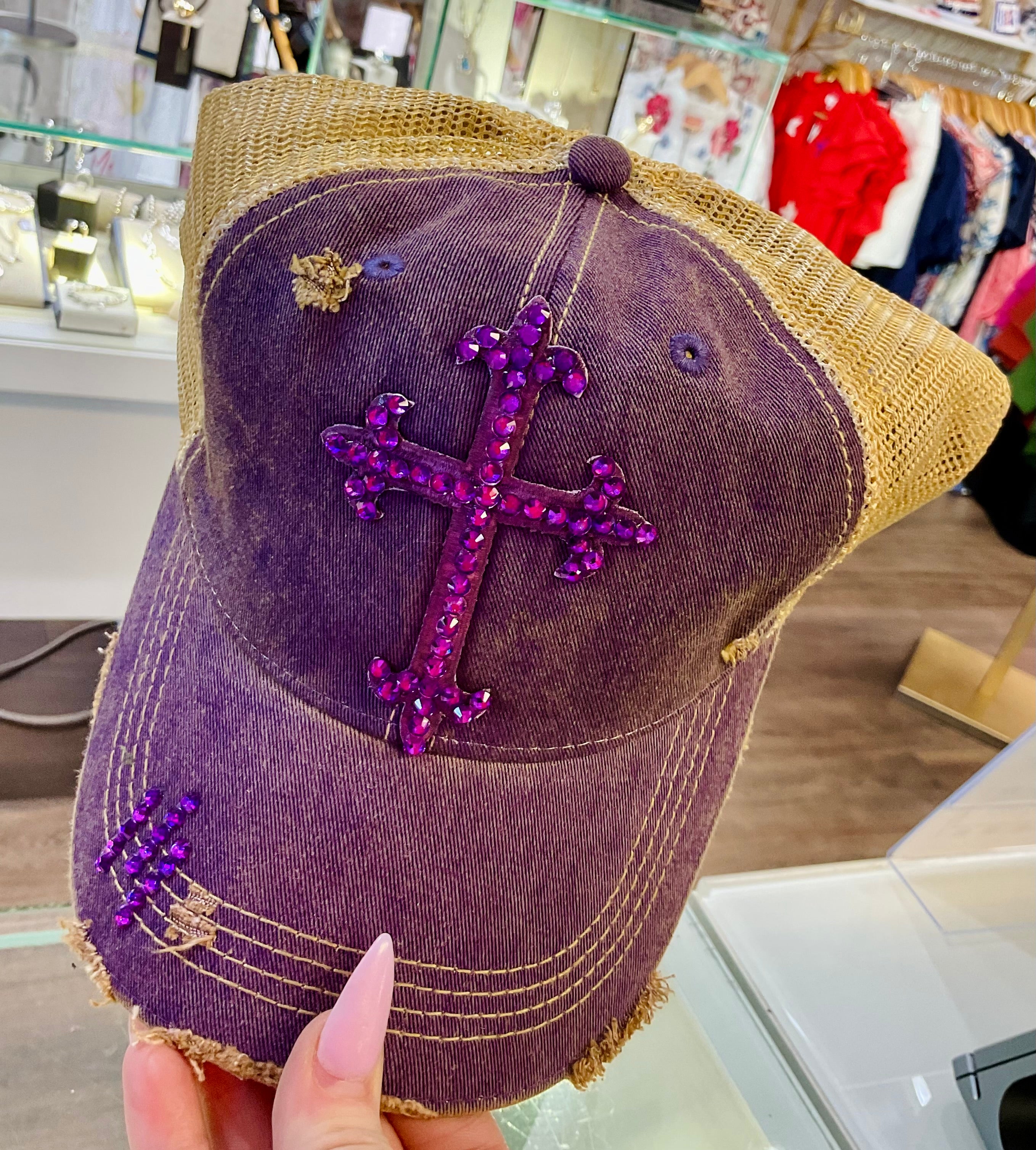 Cross Bling Cap