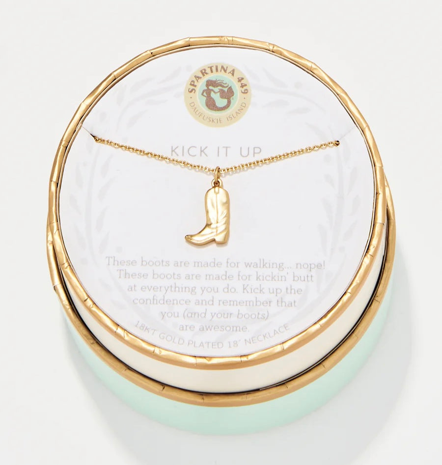 Spartina Sea La Vie Necklace Kick It Up/Cowgirl Boot