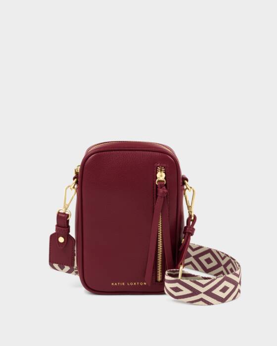 Hallie Small Crossbody Bag - Cherry