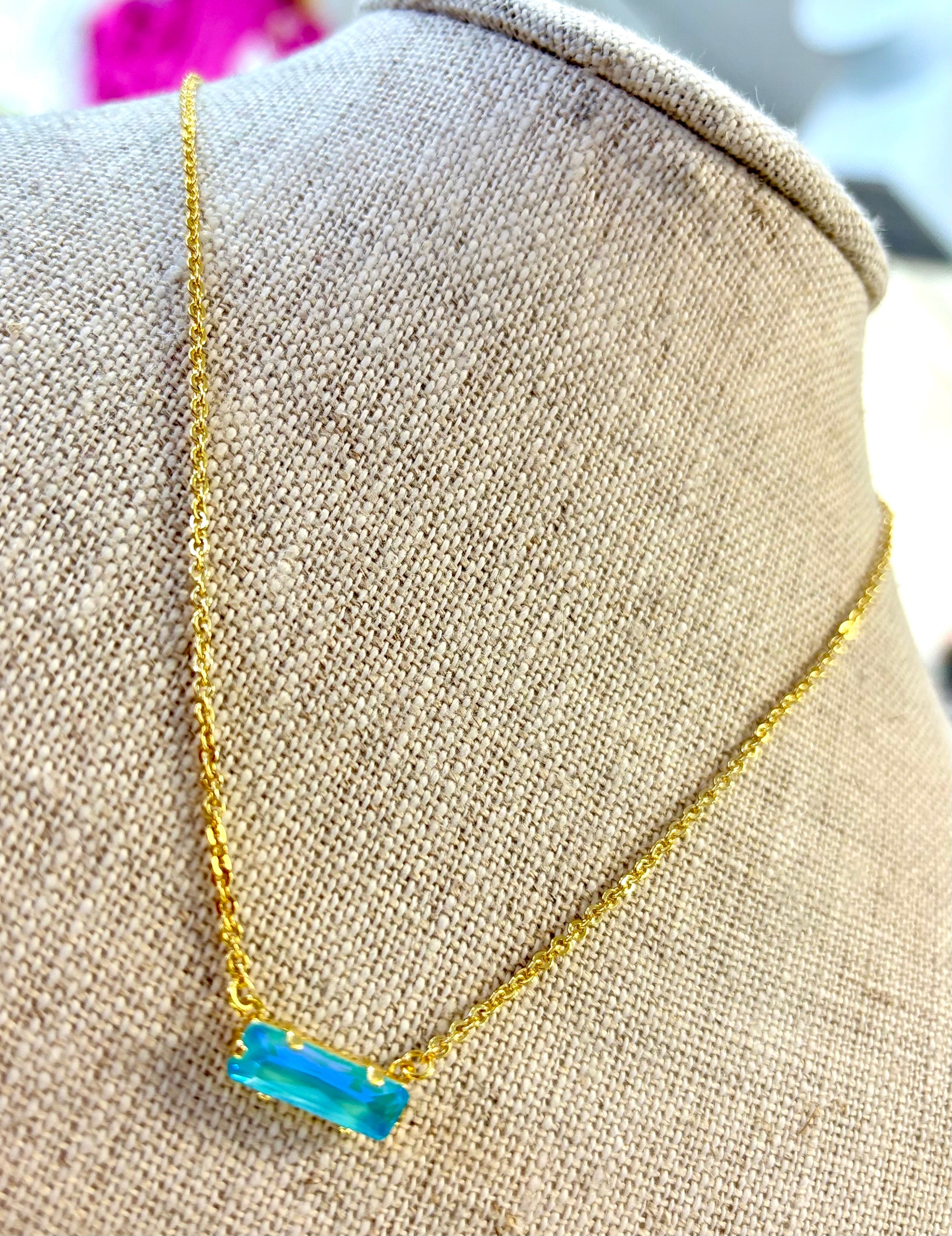 Sorrelli Bindi Pendant Necklace - Blue Delite — Accents Boutique, Marble Falls TX