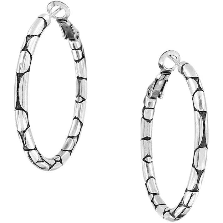 Brighton Pebble Small Hoop Earrring Silver One Size