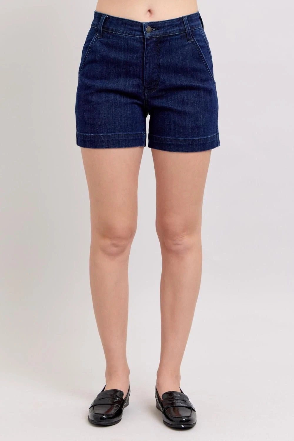 Denim Trouser Shorts