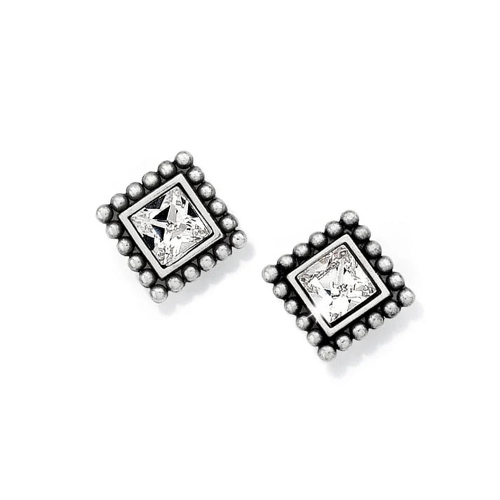 Brighton Sparkle Square Mini Post Earrings