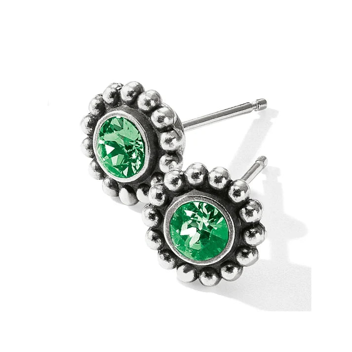 Brighton Twinkle mini post earrings with sapphire-hued sparkle — view 5