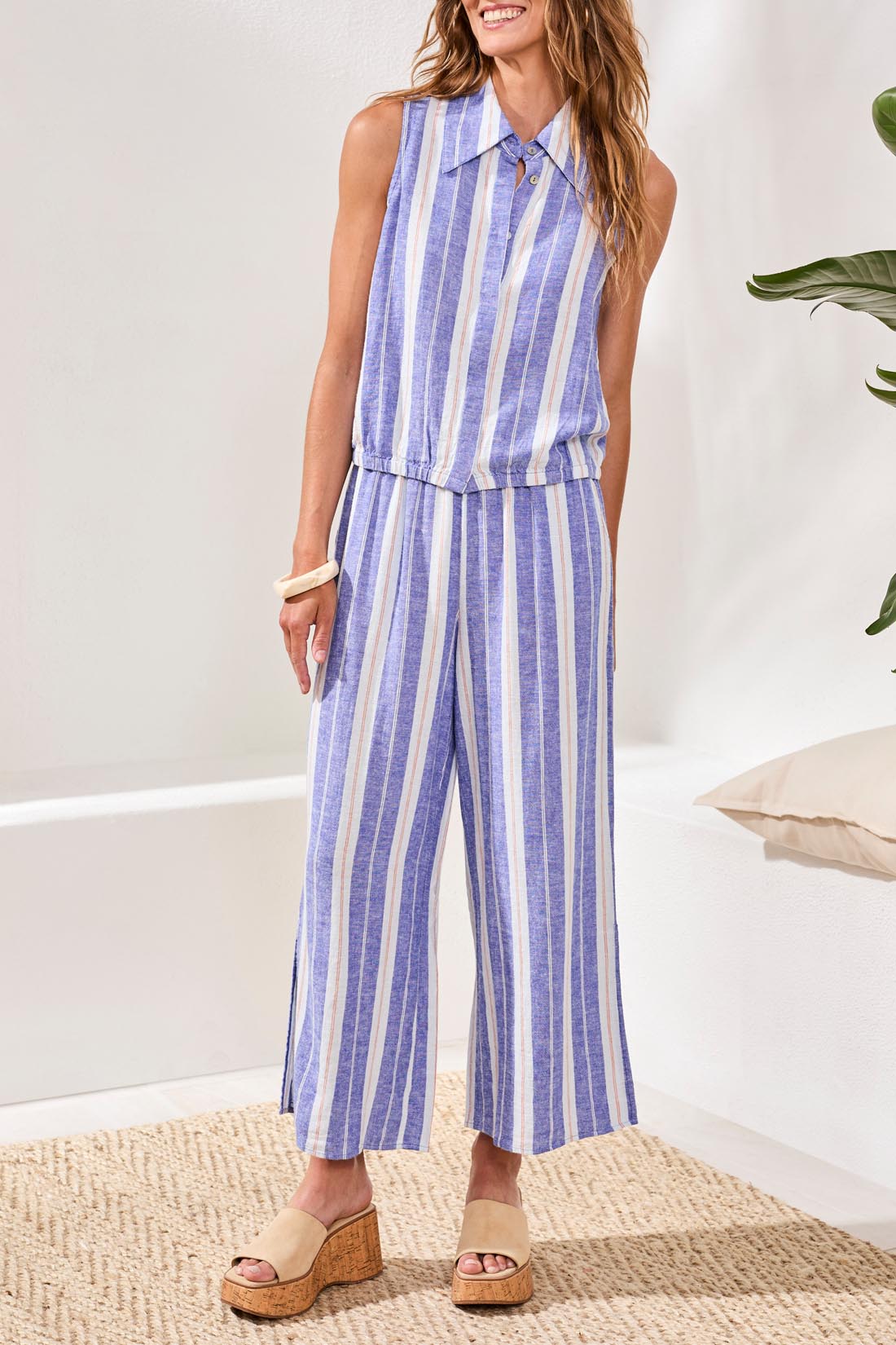 Tribal Marina Stripe Pants Set