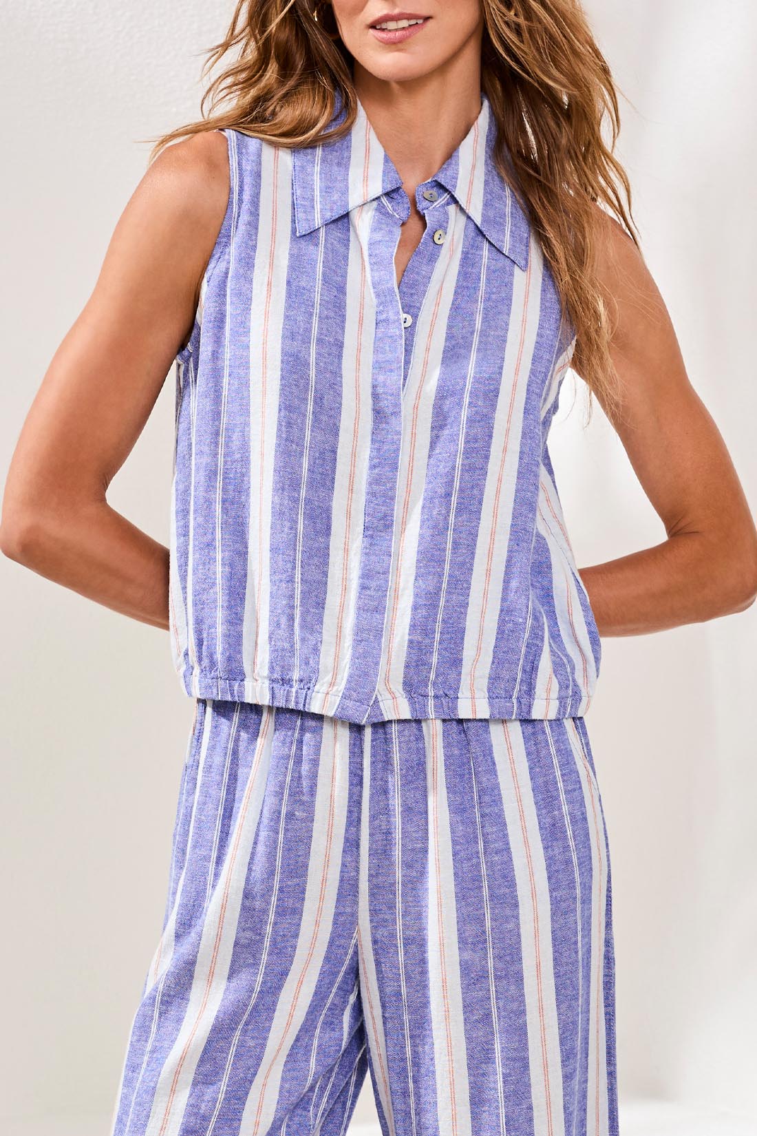 Tribal Marina Stripe Pants Set